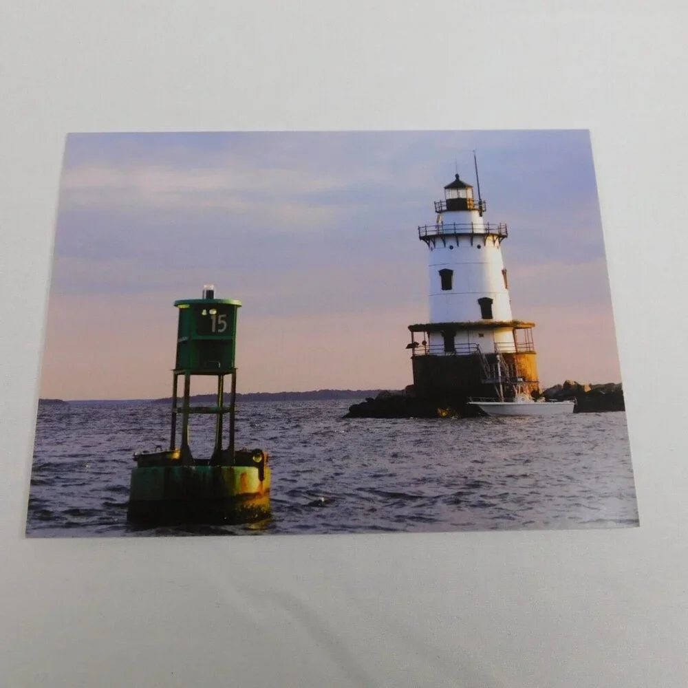 Lot of 5 Lighthouse Note Cards With Envelopes Blank Montauk Point Conimicut MSAA